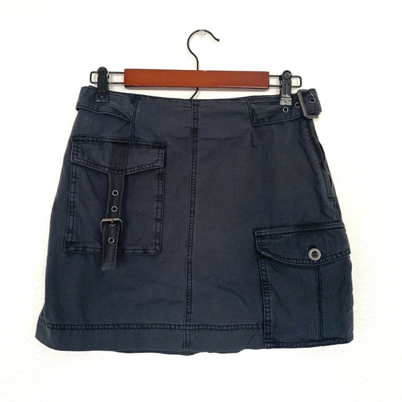 Free People Erika Utility Skirt Gray Cargo Mini - Picture 4 of 8